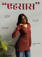 Ahsaas Straight Sleeves Kurti by Evara