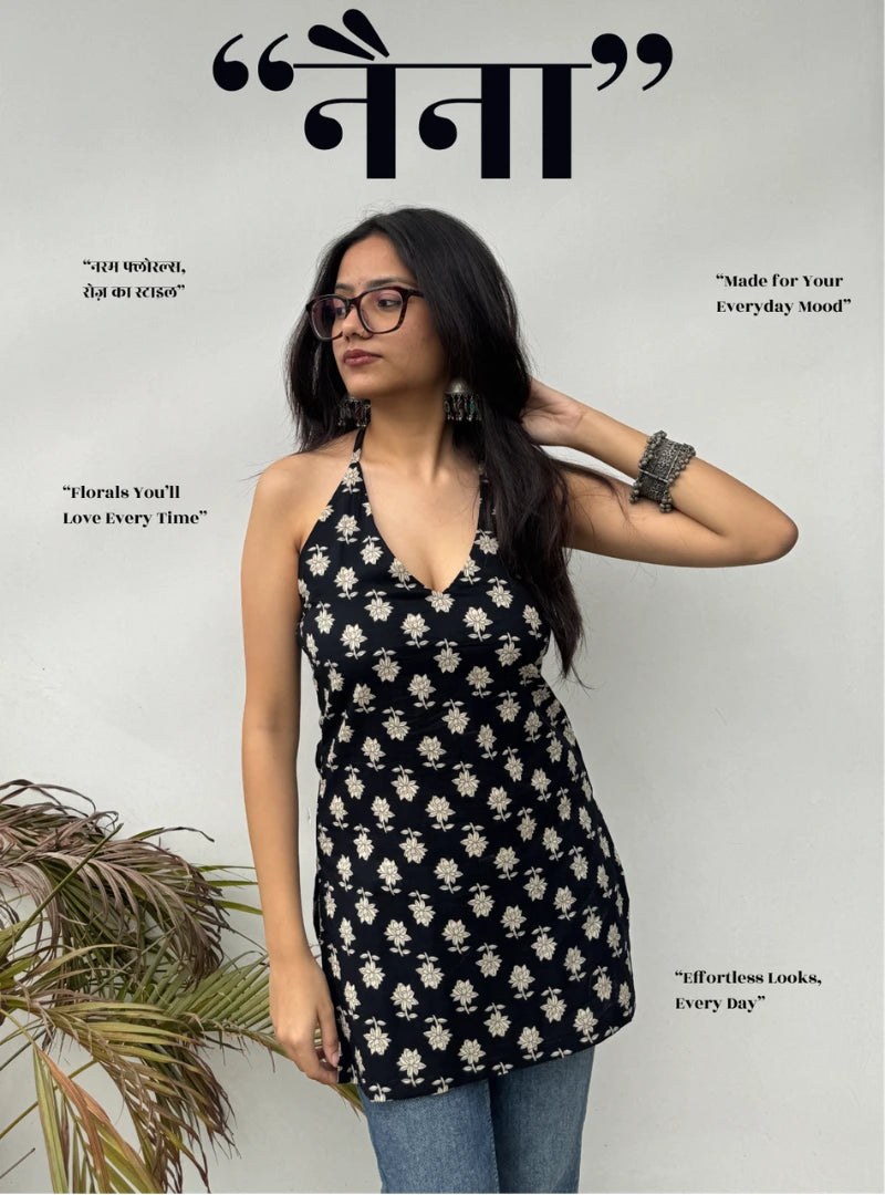 Naina Halter Neck Kurti