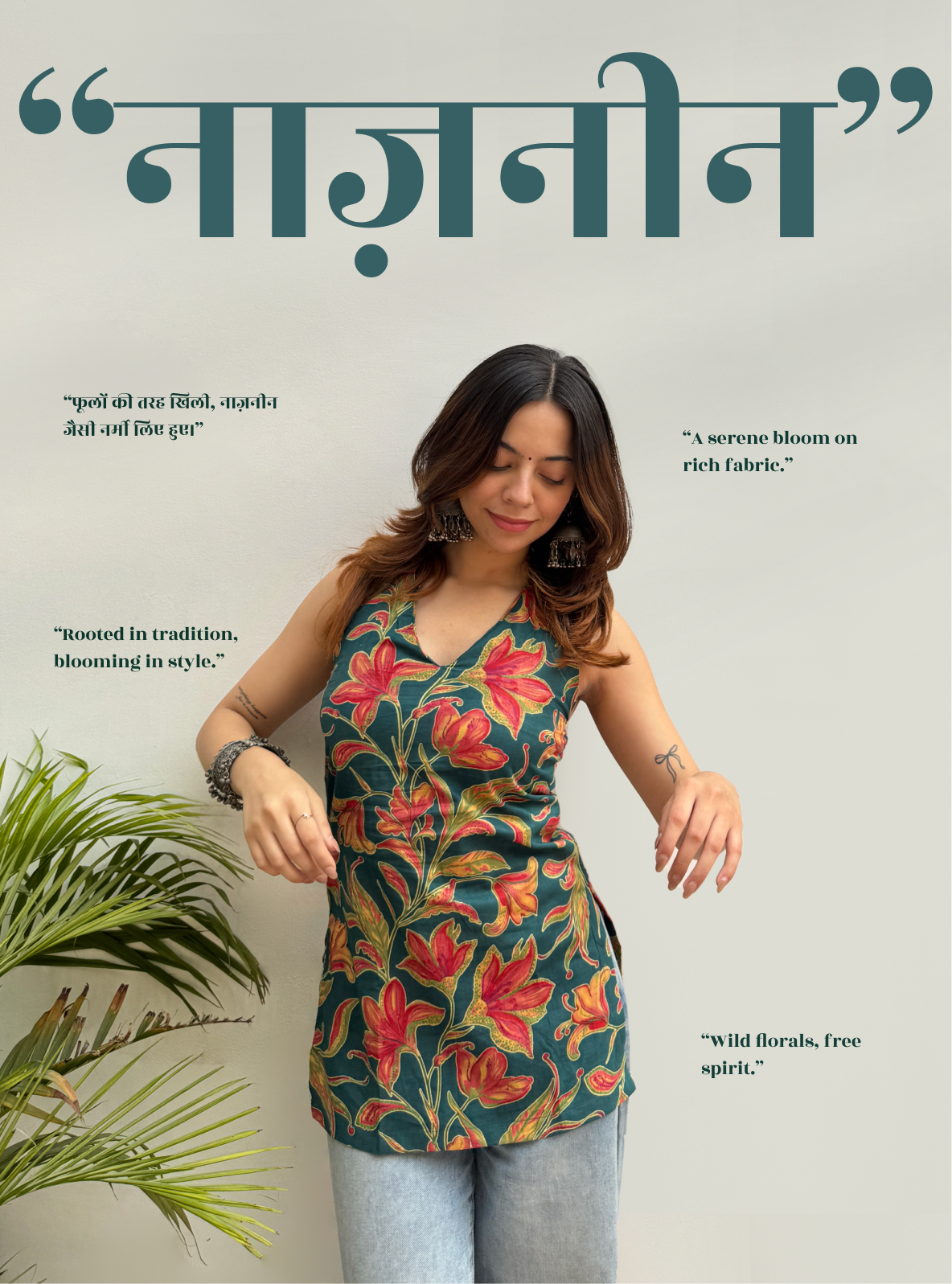 Naazneen Halter Neck Kurti by Evara