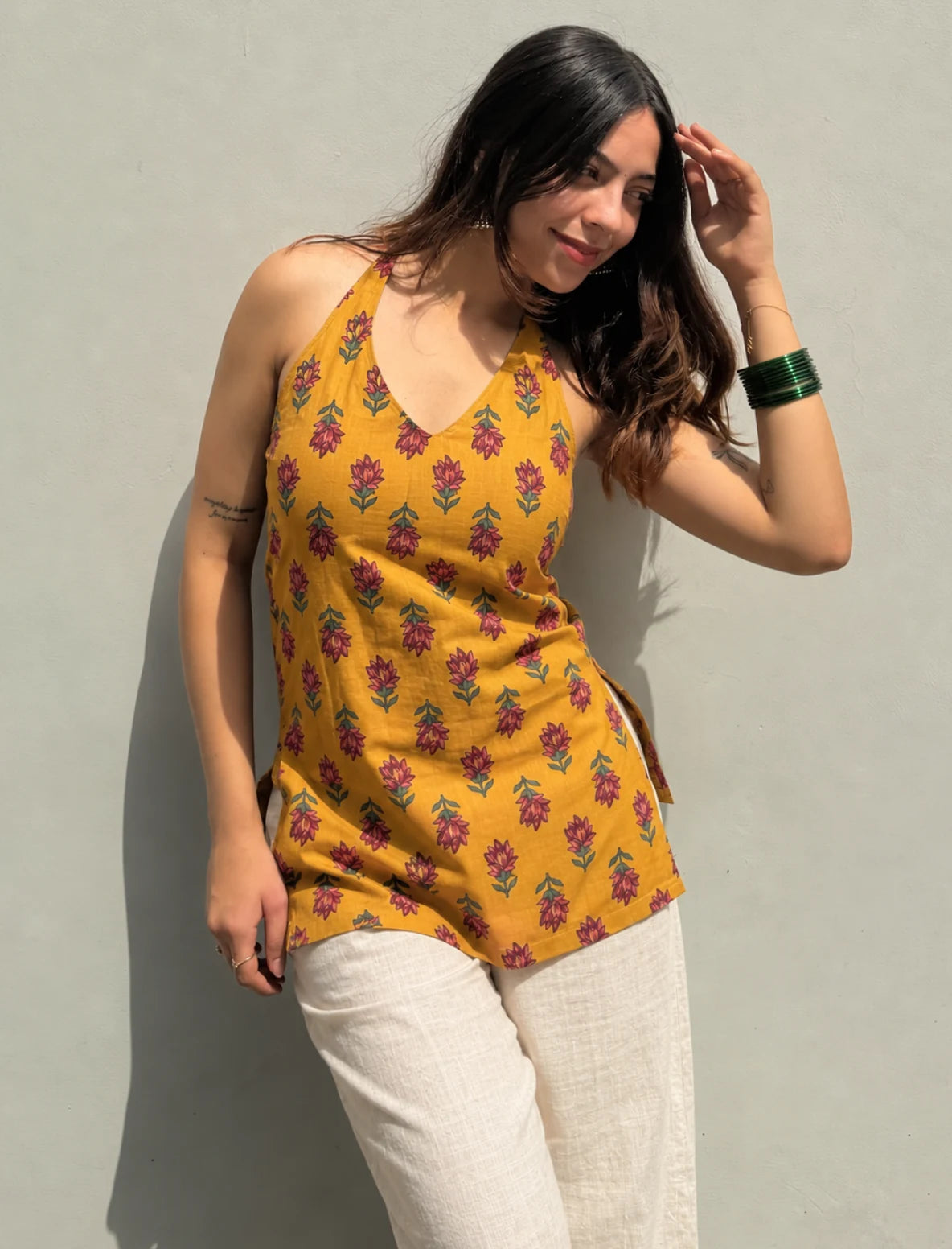 Sadaf Halter Neck Kurti
