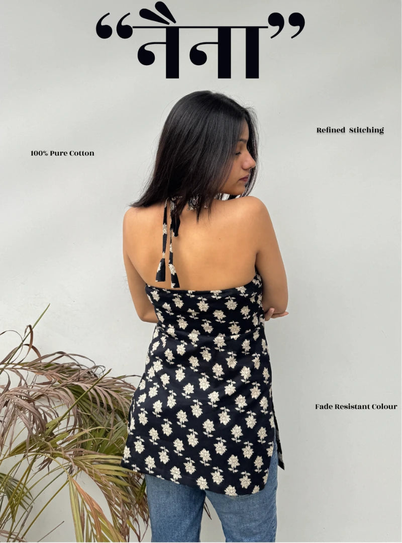 Naina Halter Neck Kurti