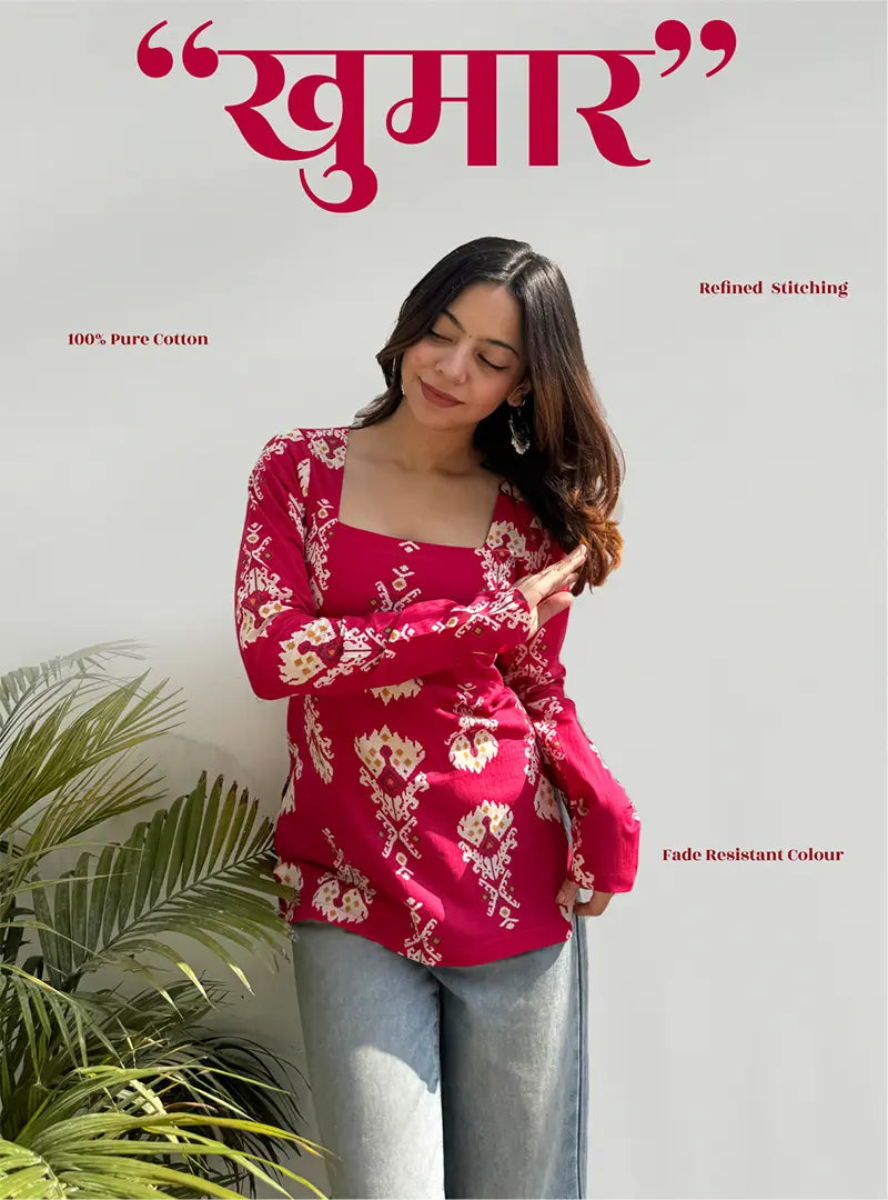 Khumaar Square Neck Kurti