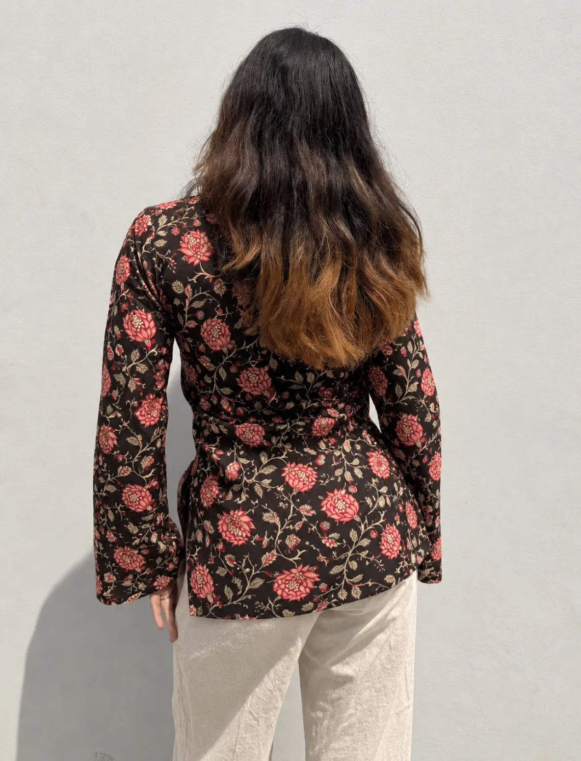 Bandhani Bell Sleeves Kurti