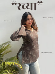 Ravya Bell Sleeves Kurti by Evara