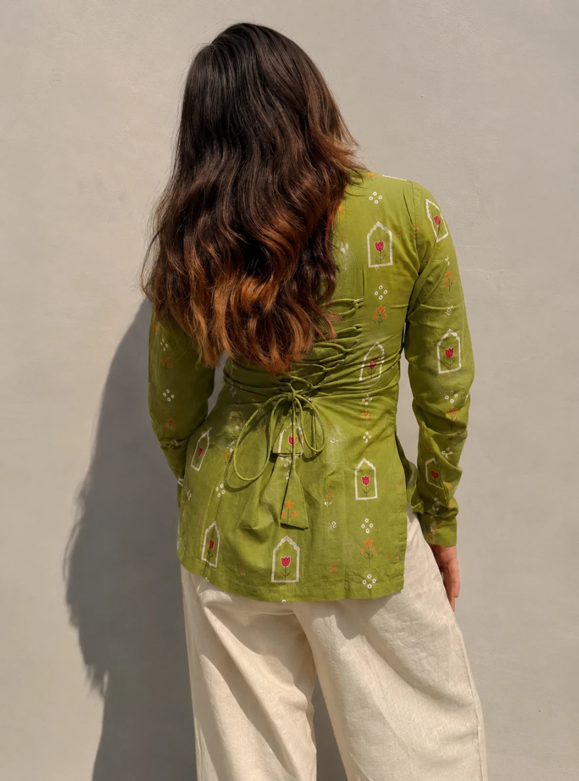 Fiza Corset Back Full Sleeves Kurti