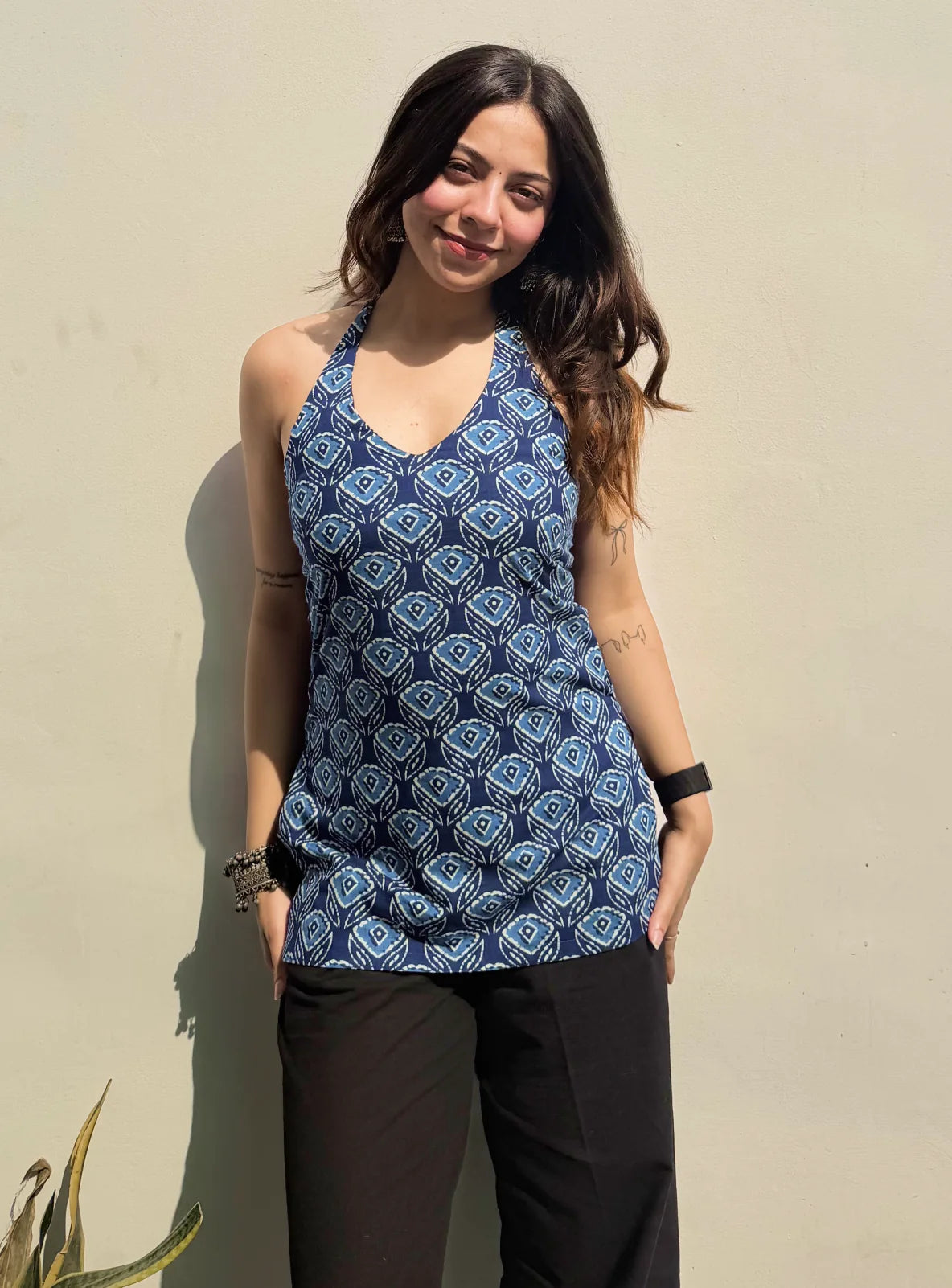 Vayu Halter Neck Kurti