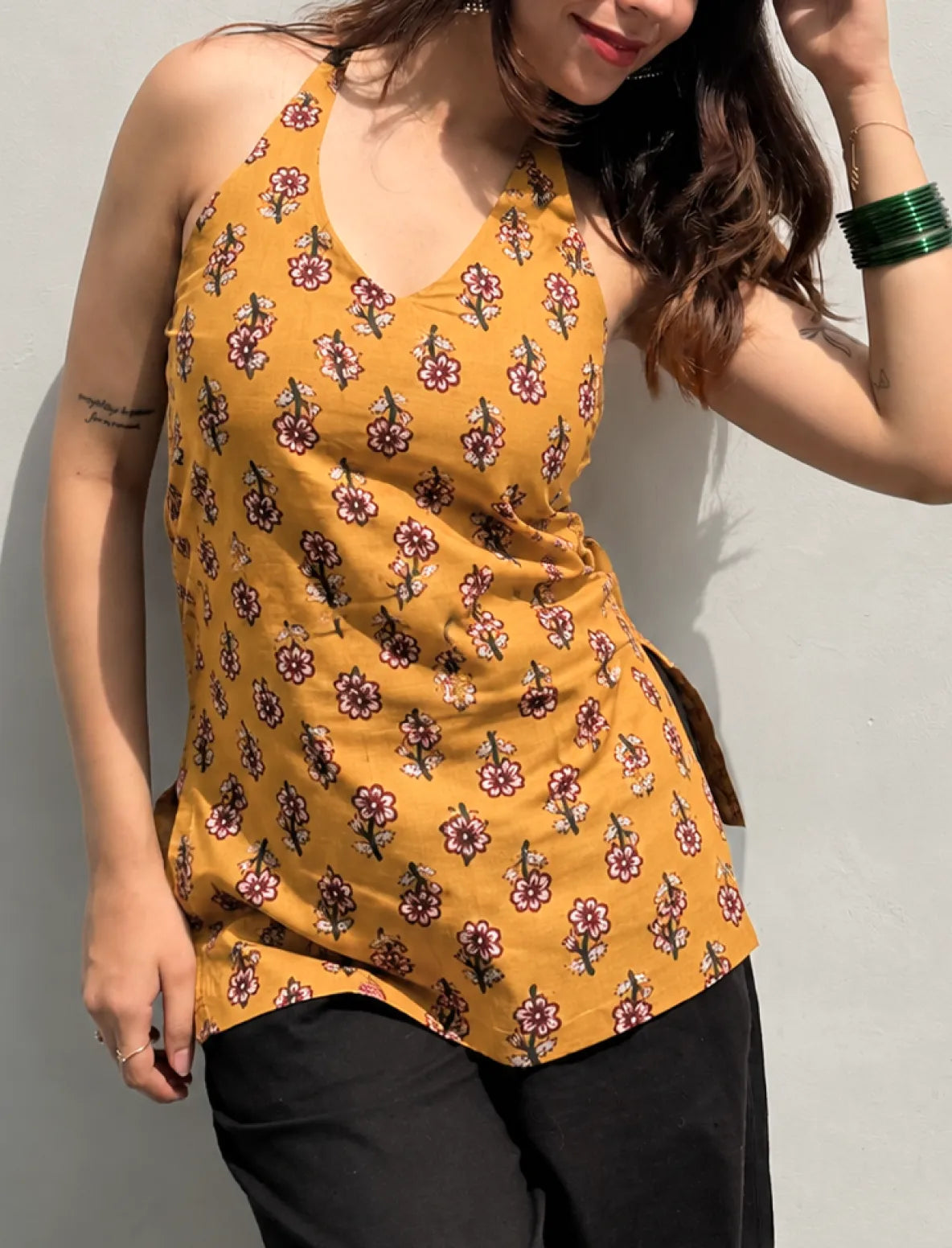 Nysa Halter Neck Kurti