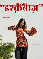 Ishqbaaz Iraada Bell Sleeves Kurti by Evara