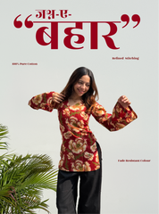 Jashn-e-Bahar Bell Sleeves Kurti by Evara