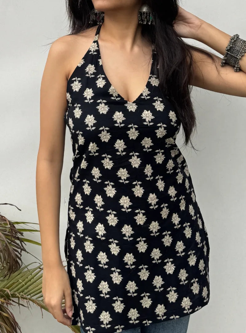 Naina Halter Neck Kurti