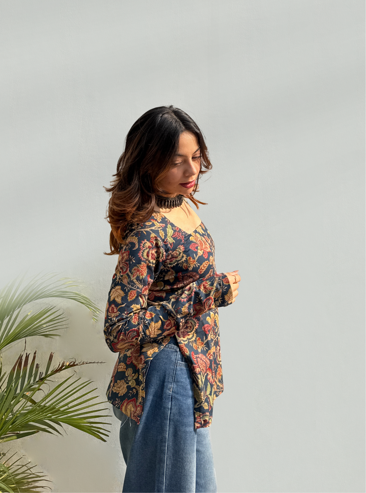 Mehram Square Neck Kurti by Evara