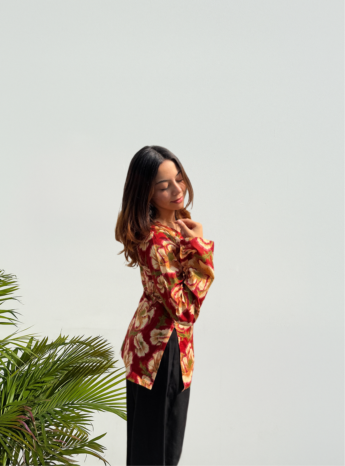 Jashn-e-Bahar Bell Sleeves Kurti by Evara