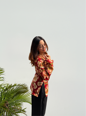 Jashn-e-Bahar Bell Sleeves Kurti by Evara