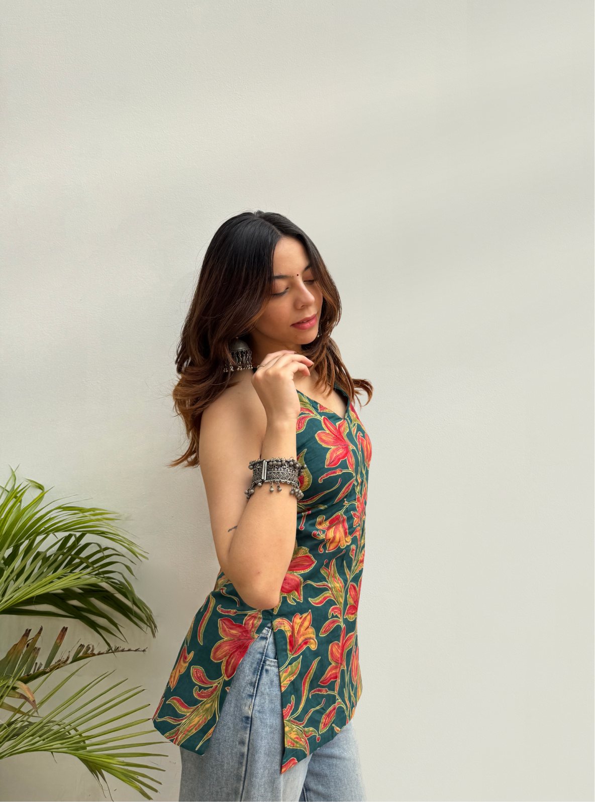 Naazneen Halter Neck Kurti by Evara