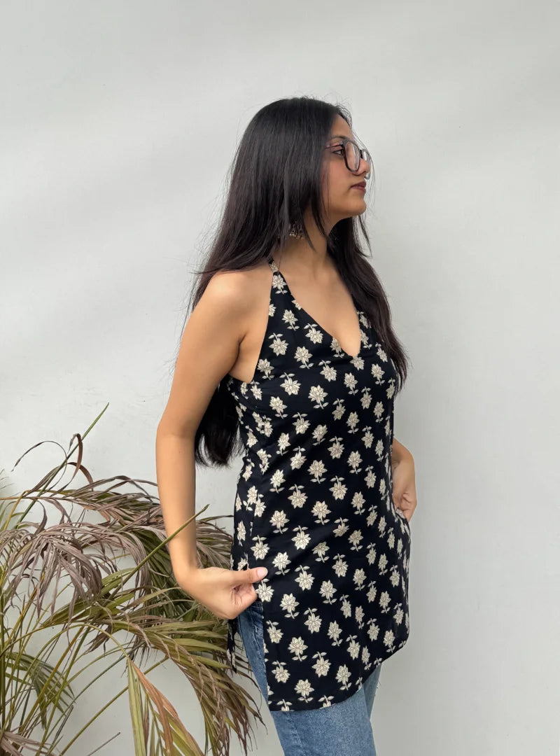 Naina Halter Neck Kurti