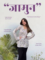 Jamun Bell Sleeves Kurti by Evara