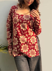 Shakira Boat Neck Kurti by Evara