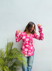 Kandha Cutie Straight Sleeves Kurti by Evara