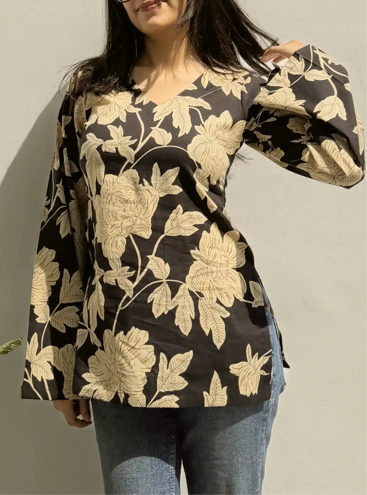 Kangna Bell Sleeves Kurti