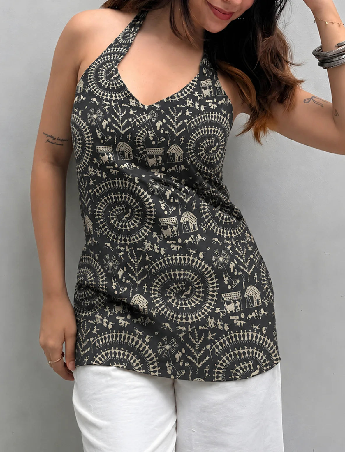 Ojasvi Halter Neck Kurti