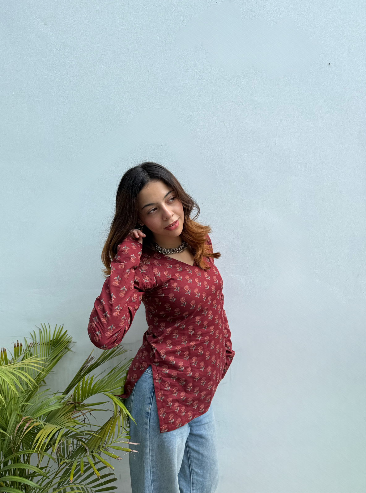 Banno Begum Straight Sleeves Kurti by Evara