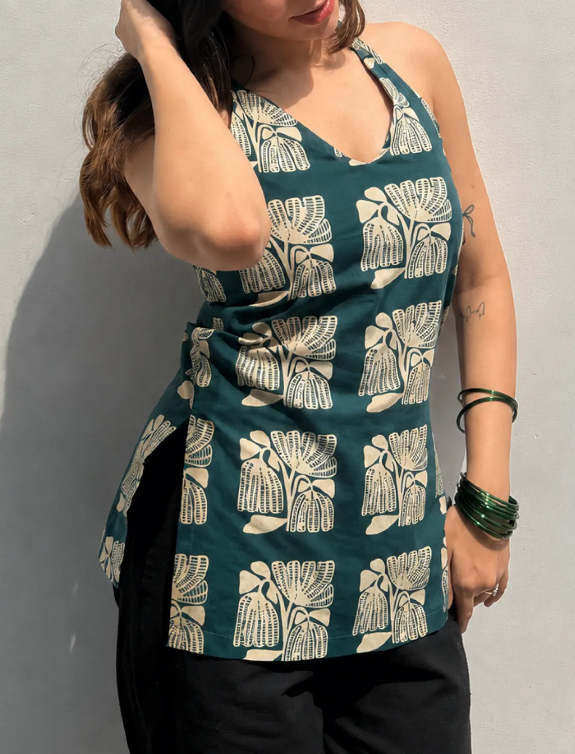 Kana Halter Neck Kurti