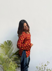 Gulabi Laila Bell Sleeves Kurti by Evara