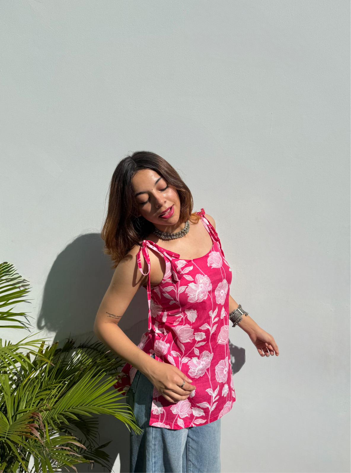 Noormahal Tie-Up Short Kurti by Evara