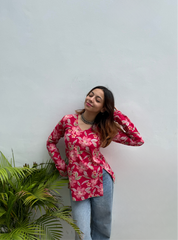 Mayra Straight Sleeves Kurti by Evara