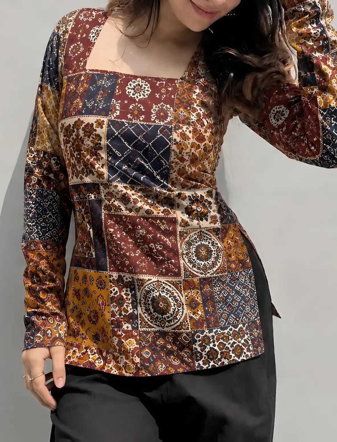 Vedika Square Neck Kurti