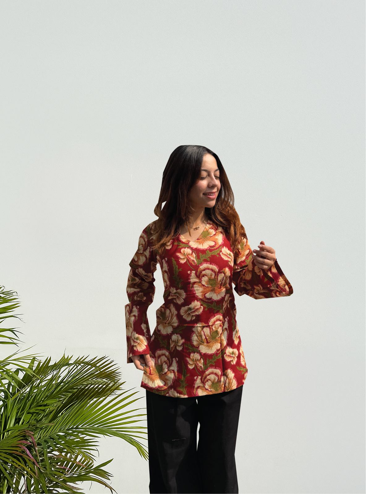 Ishqbaaz Iraada Bell Sleeves Kurti by Evara