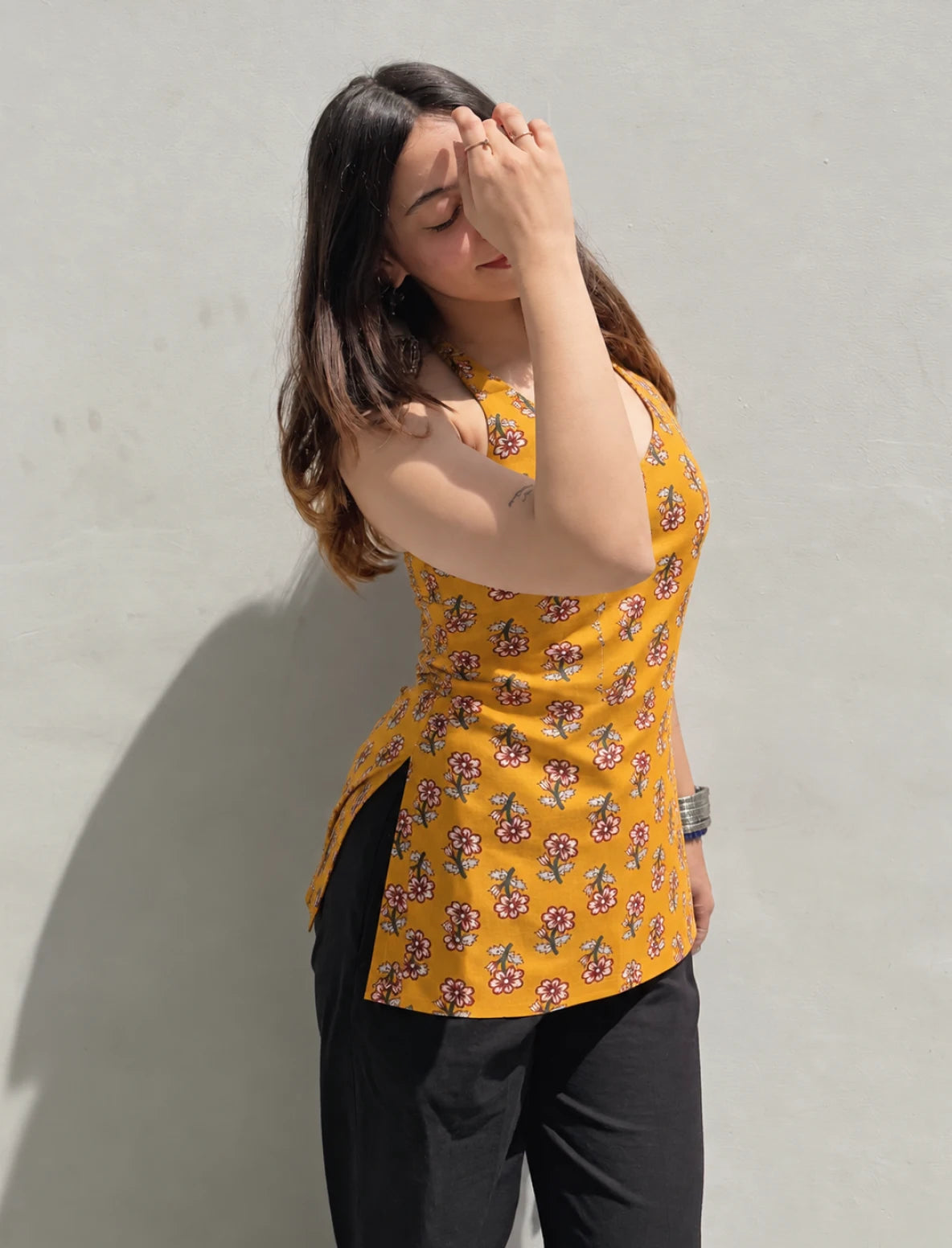 Nysa Halter Neck Kurti
