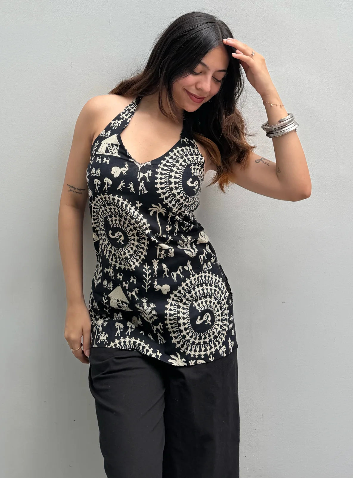 Pakhi Halter Neck Kurti