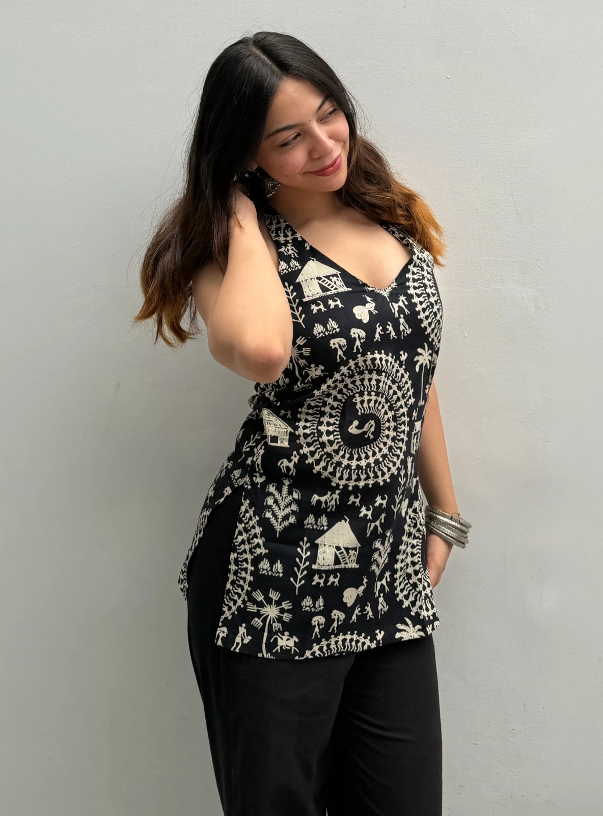 Pakhi Halter Neck Kurti