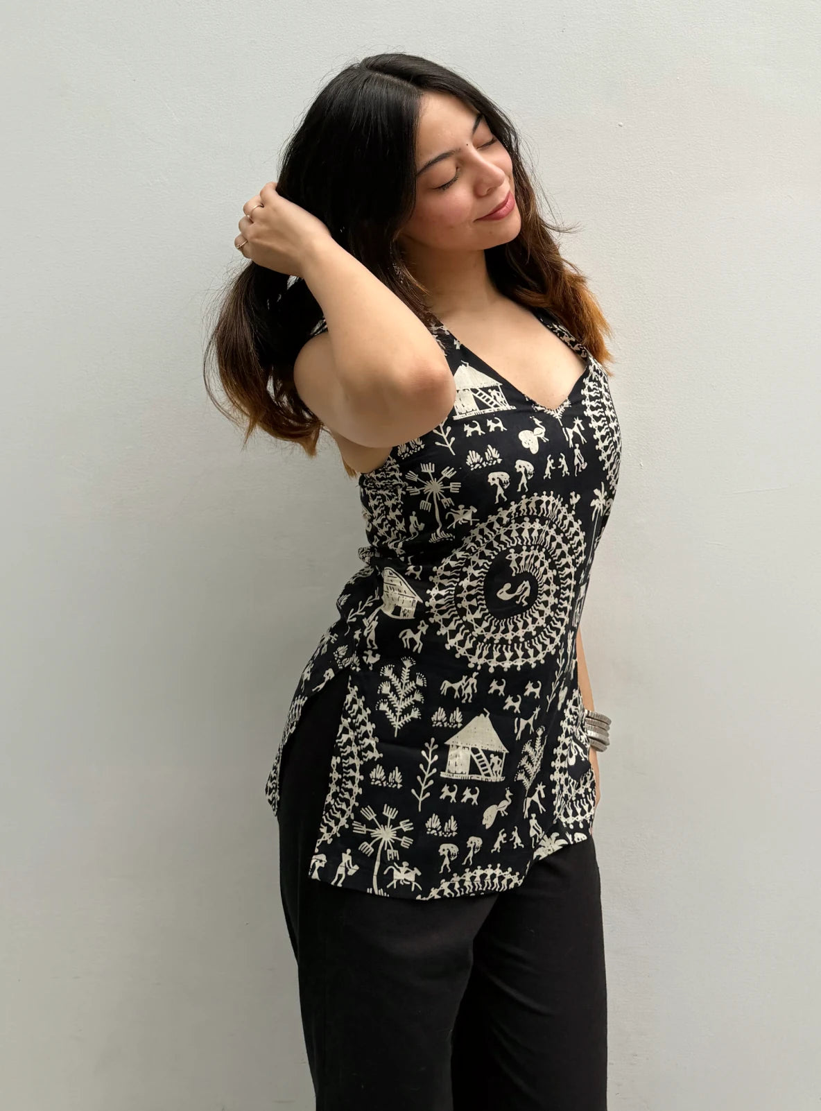 Pakhi Halter Neck Kurti