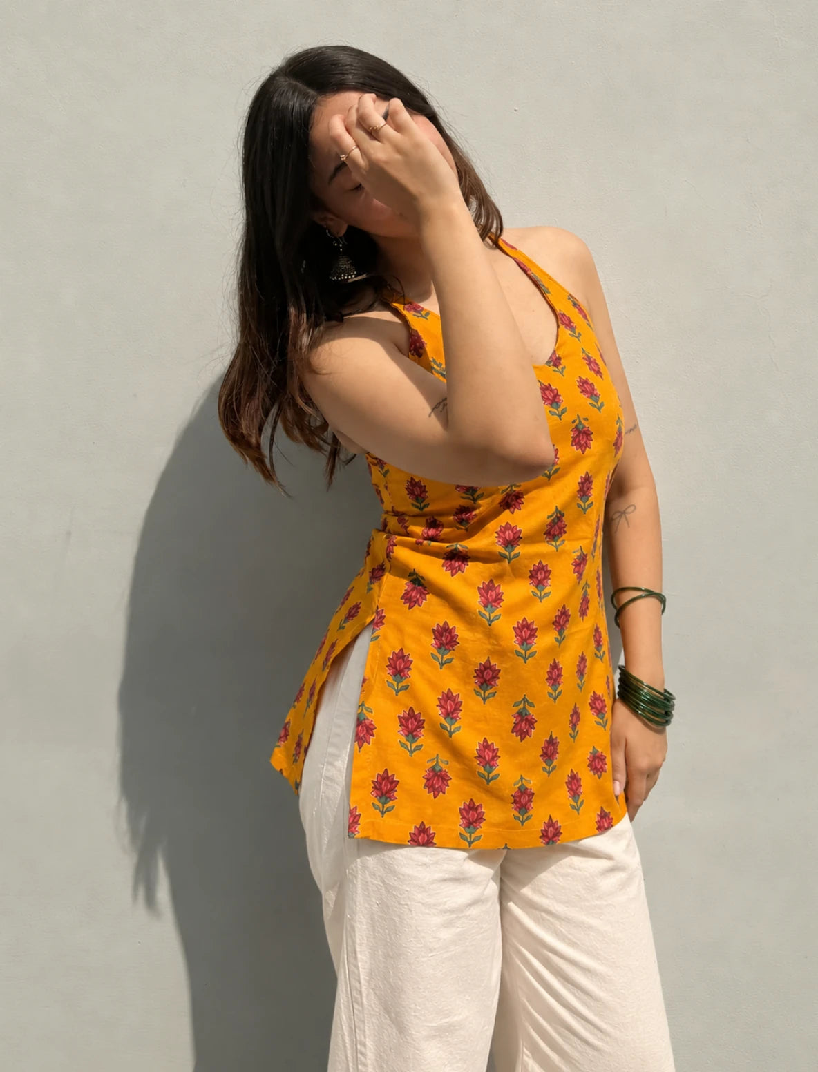Sadaf Halter Neck Kurti