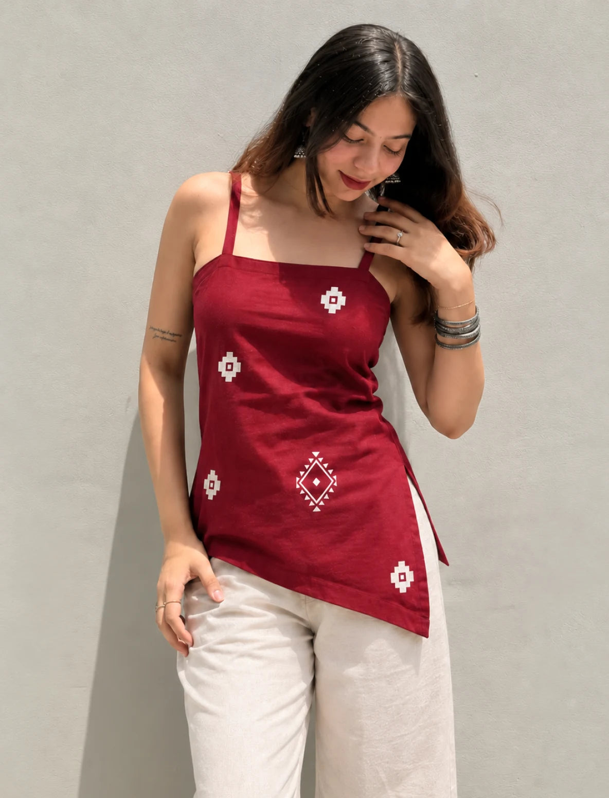 Reet Asymmetrical Short Kurti
