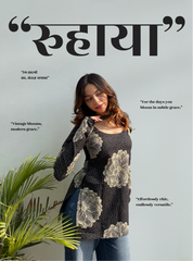 Ruhaya Straight Sleeves Kurti by Evara