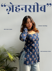 Zehnaseeb Square Neck Kurti by Evara