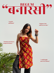 Banarasi Begum Mid Kurti Kurti by Evara