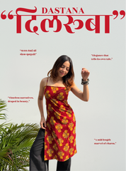 Dilruba Dastaan Mid Kurti Kurti by Evara
