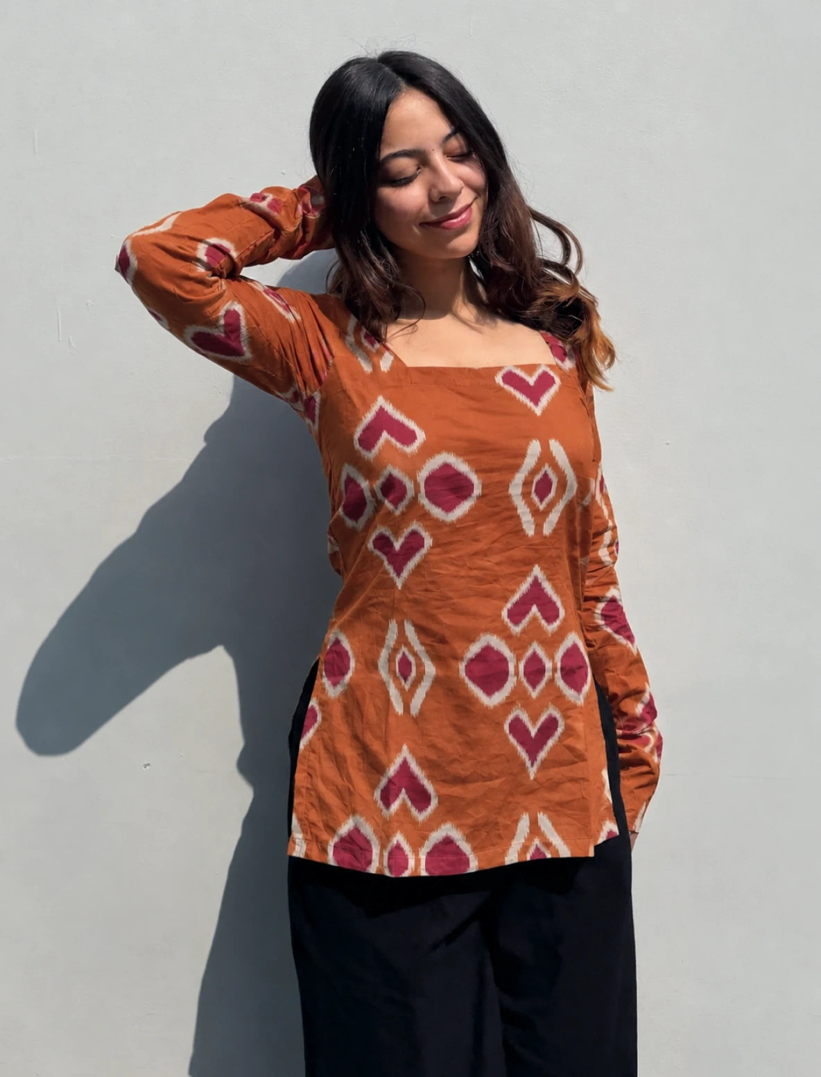 Naihar Square Neck Kurti