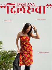 Dilruba Dastaan Mid Kurti Kurti by Evara