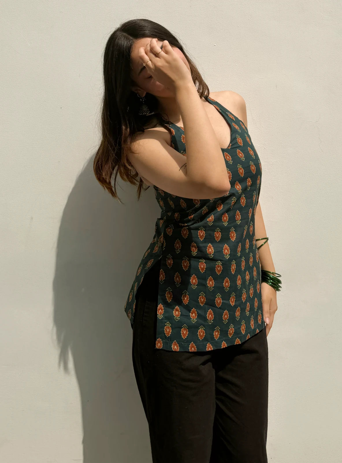Seher Halter Neck Kurti