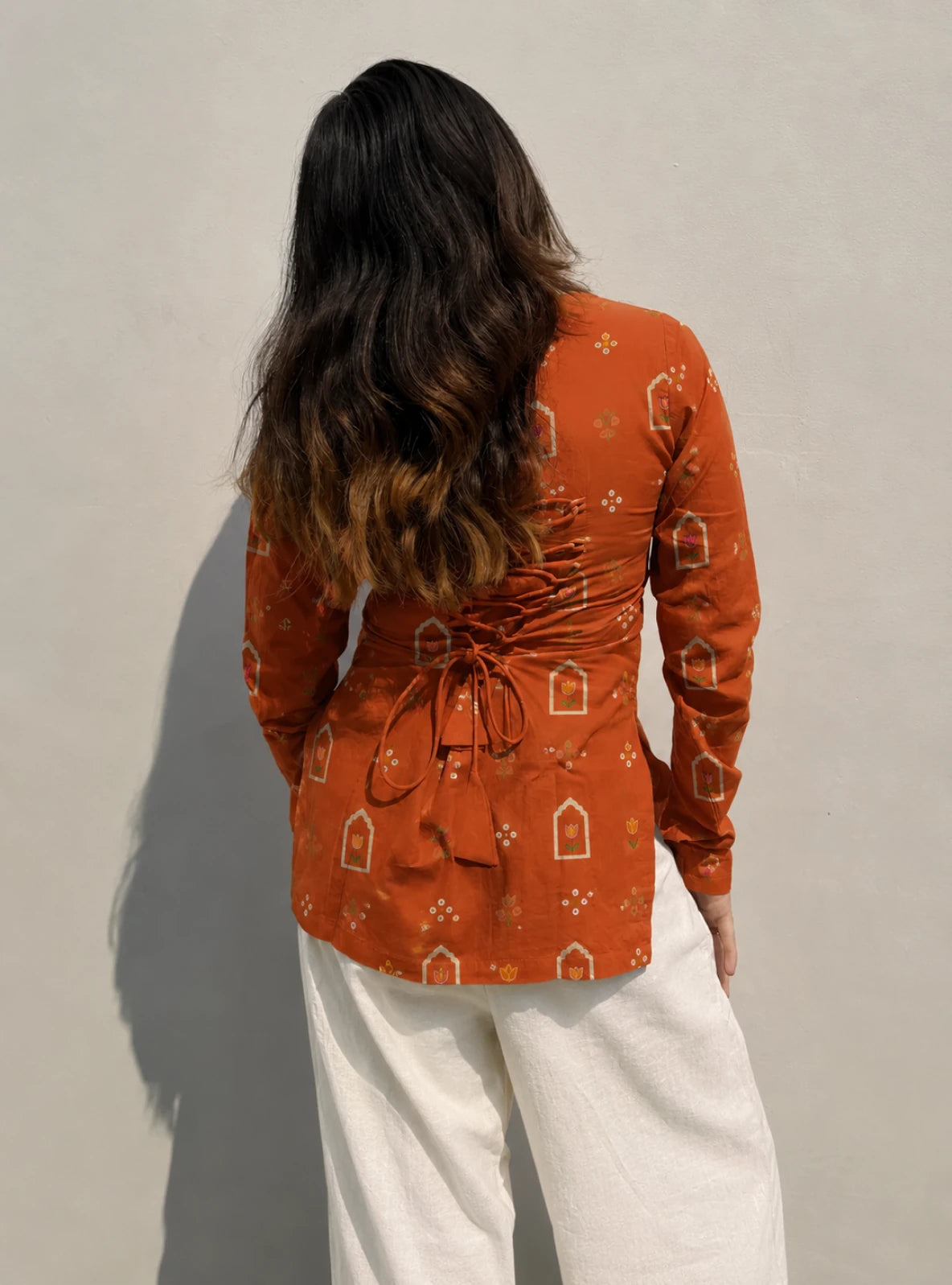 Taapsee Corset Back Full Sleeves Kurti