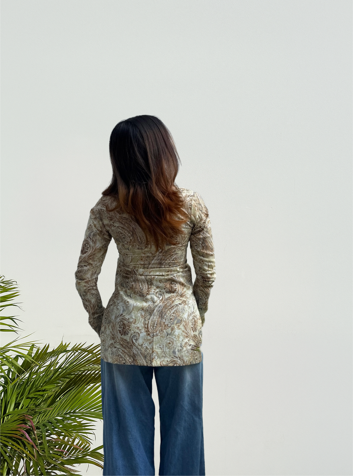 Kesar Kali Square Neck Kurti by Evara