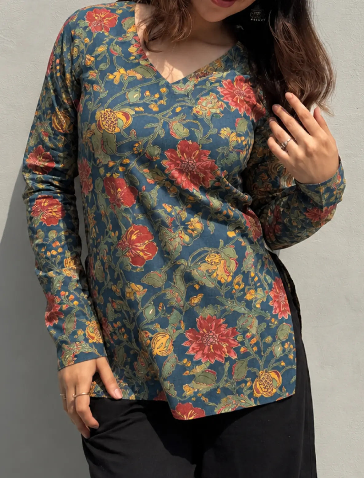 Kalyani Straight Sleeves Kurti