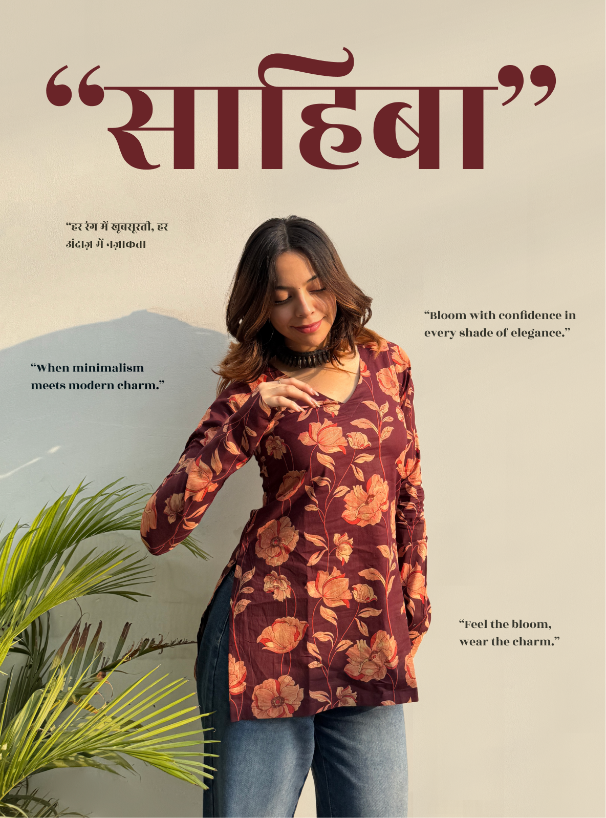 Sahiba Straight Sleeves Kurti by Evara