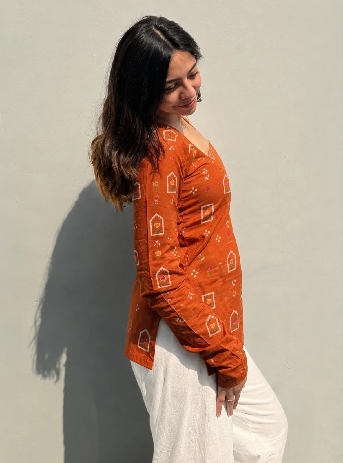 Taapsee Corset Back Full Sleeves Kurti