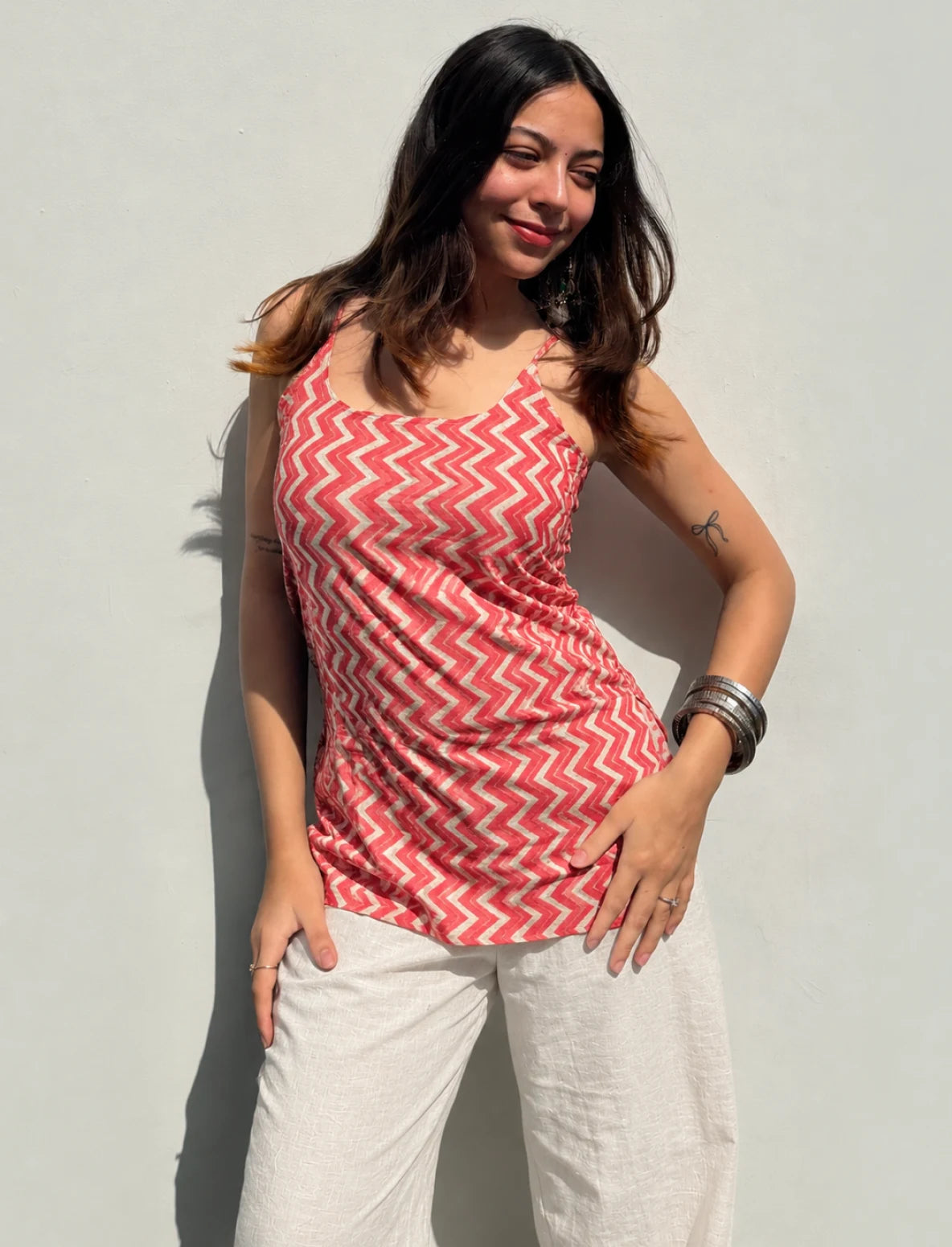 Noorvi Short Sleeveless Kurti